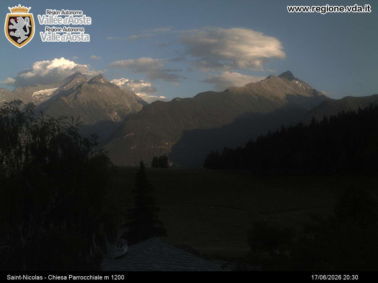 Archived image Webcam Aosta Valley, Saint-Nicolas