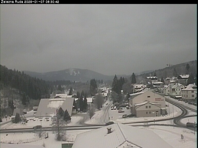 Archiv Foto Webcam Zelezna Ruda: Im Ort