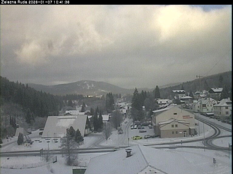 Archiv Foto Webcam Zelezna Ruda: Im Ort