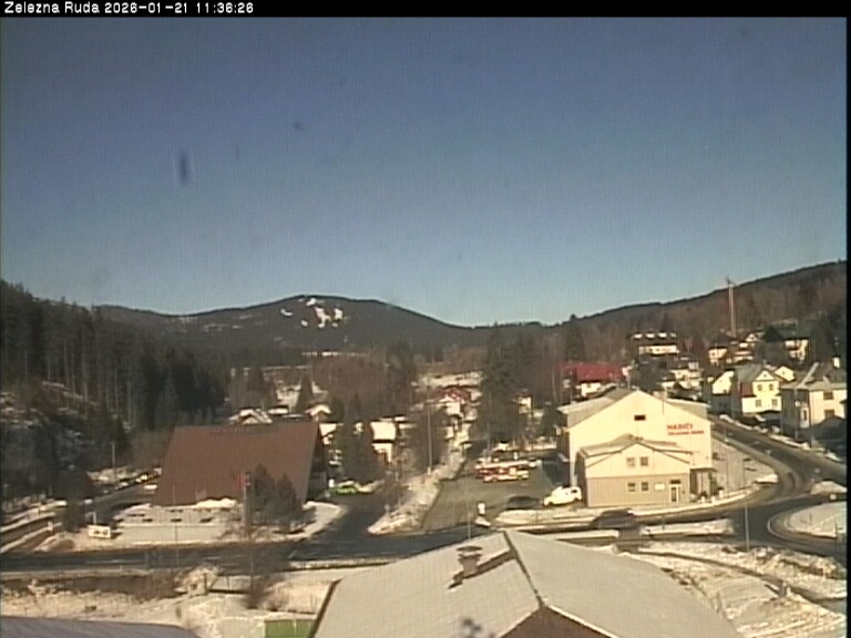 Archiv Foto Webcam Zelezna Ruda: Im Ort