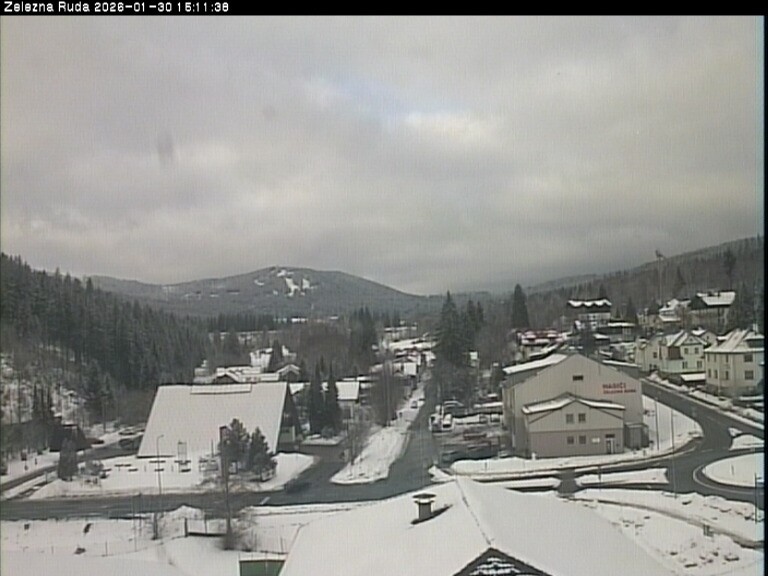 Archiv Foto Webcam Zelezna Ruda: Im Ort