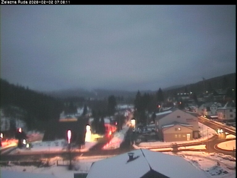 Archiv Foto Webcam Zelezna Ruda: Im Ort