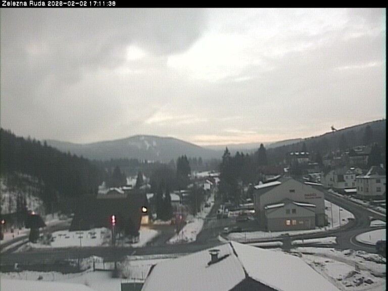 Archiv Foto Webcam Zelezna Ruda: Im Ort