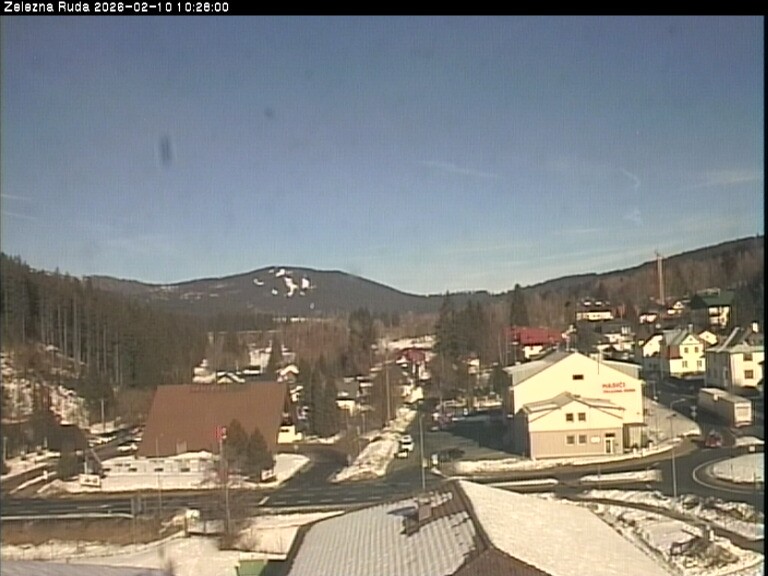 Archiv Foto Webcam Zelezna Ruda: Im Ort
