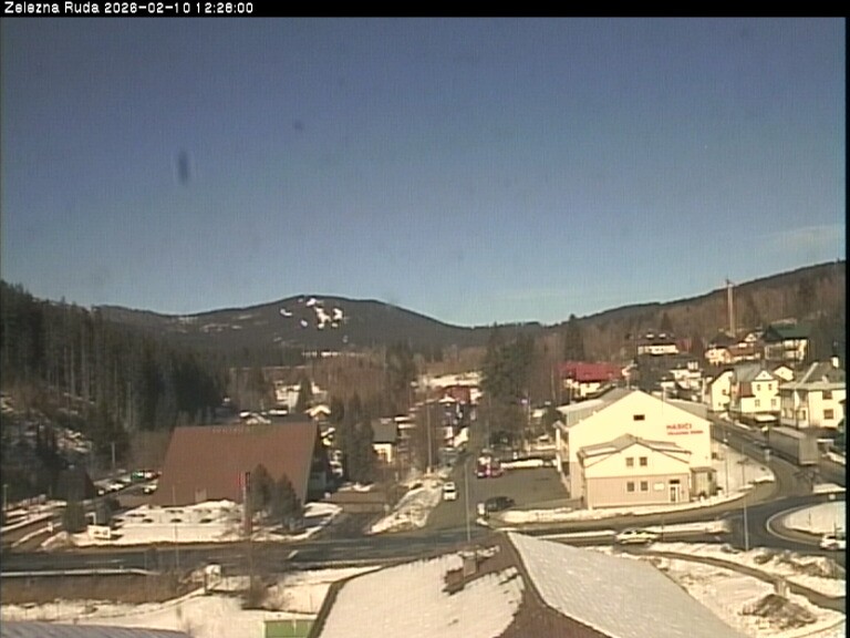 Archiv Foto Webcam Zelezna Ruda: Im Ort