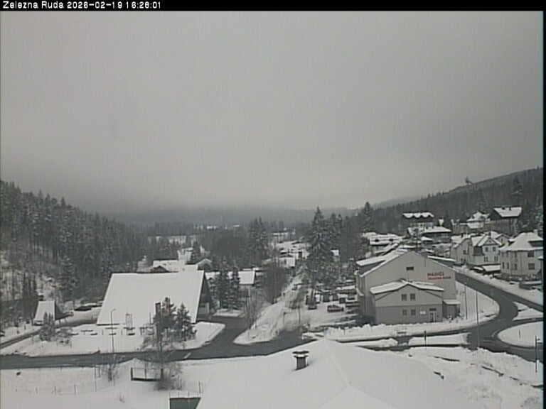 Archiv Foto Webcam Zelezna Ruda: Im Ort