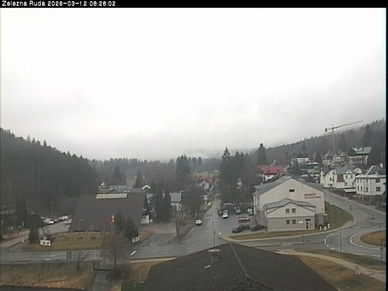 Archiv Foto Webcam Zelezna Ruda: Im Ort