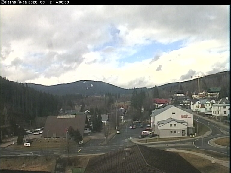 Archiv Foto Webcam Zelezna Ruda: Im Ort