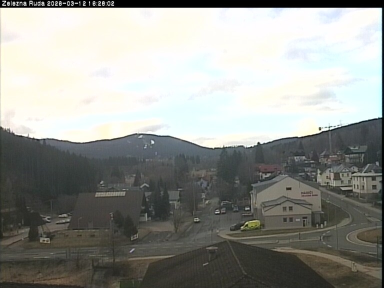 Archiv Foto Webcam Zelezna Ruda: Im Ort