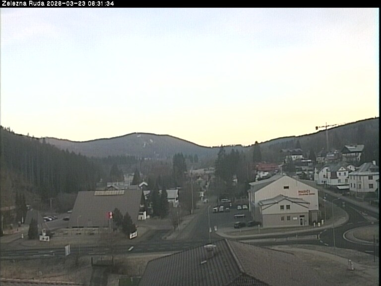 Archiv Foto Webcam Zelezna Ruda: Im Ort