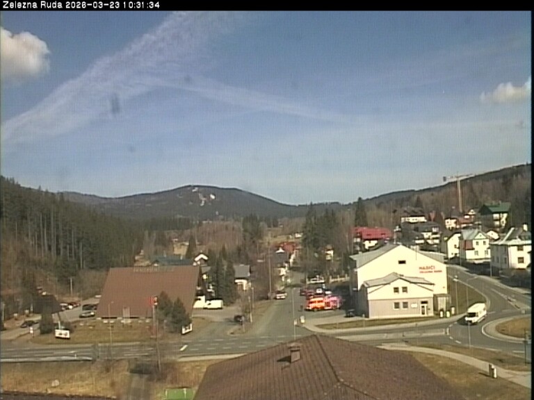 Archiv Foto Webcam Zelezna Ruda: Im Ort