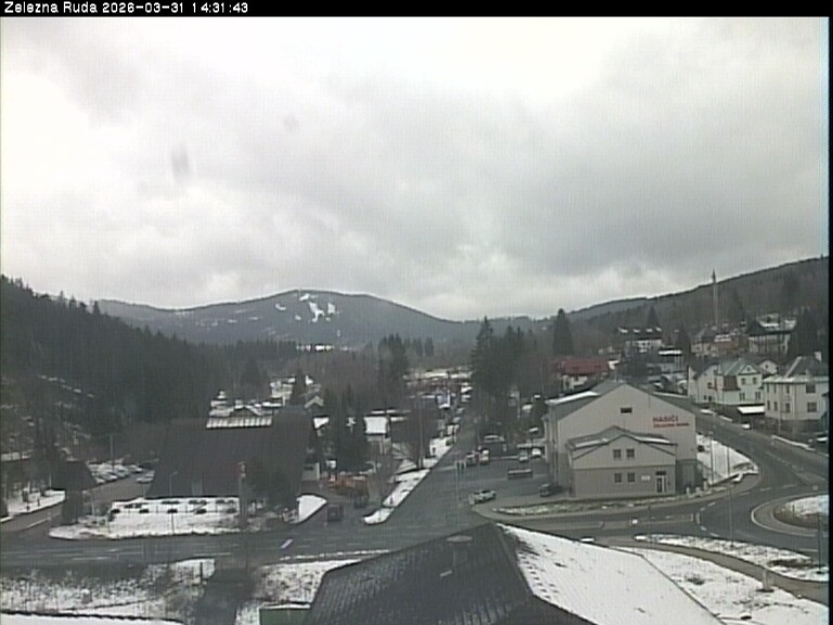 Archiv Foto Webcam Zelezna Ruda: Im Ort