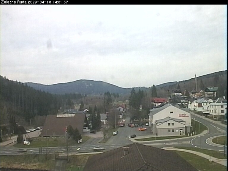 Archiv Foto Webcam Zelezna Ruda: Im Ort