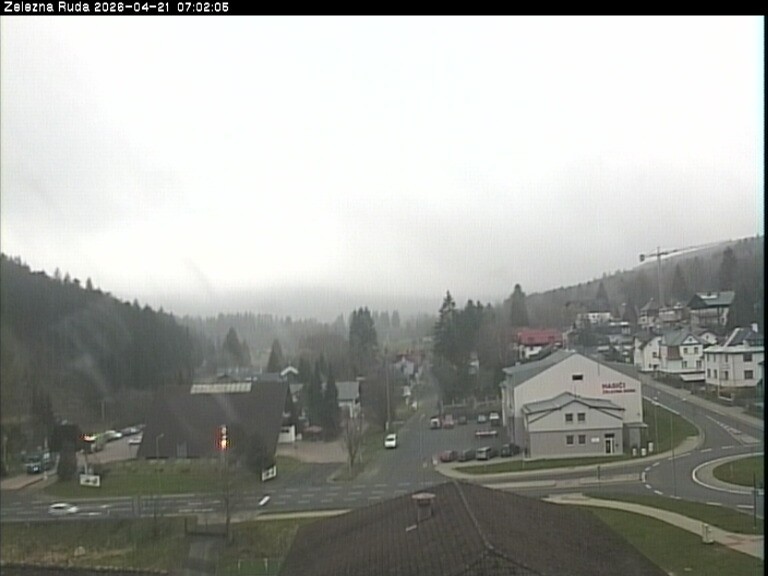 Archiv Foto Webcam Zelezna Ruda: Im Ort