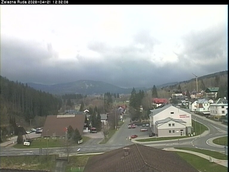 Archiv Foto Webcam Zelezna Ruda: Im Ort