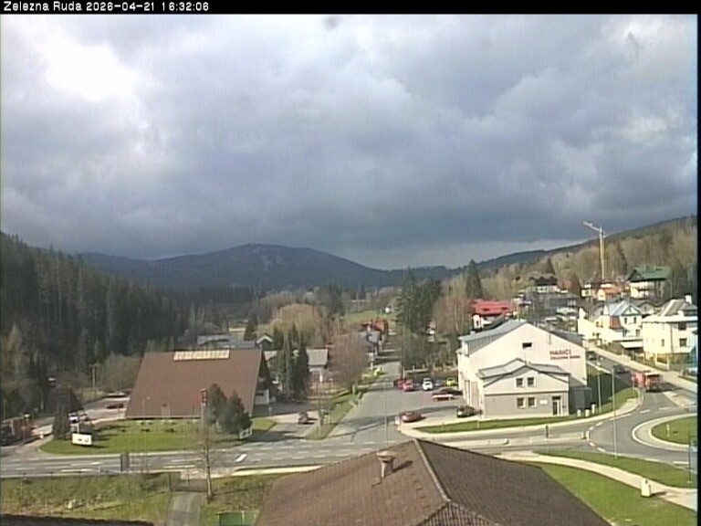 Archiv Foto Webcam Zelezna Ruda: Im Ort