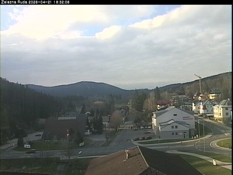 Archiv Foto Webcam Zelezna Ruda: Im Ort