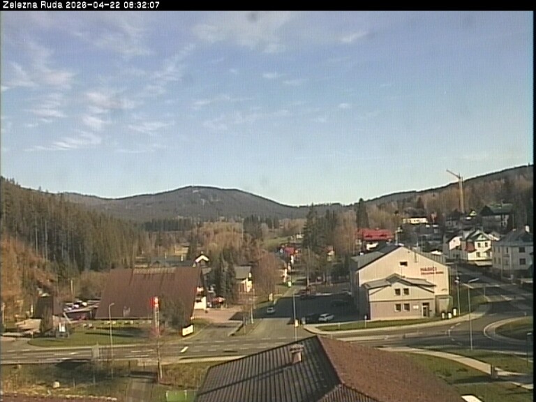 Archiv Foto Webcam Zelezna Ruda: Im Ort