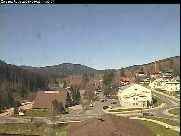 Archiv Foto Webcam Zelezna Ruda: Im Ort