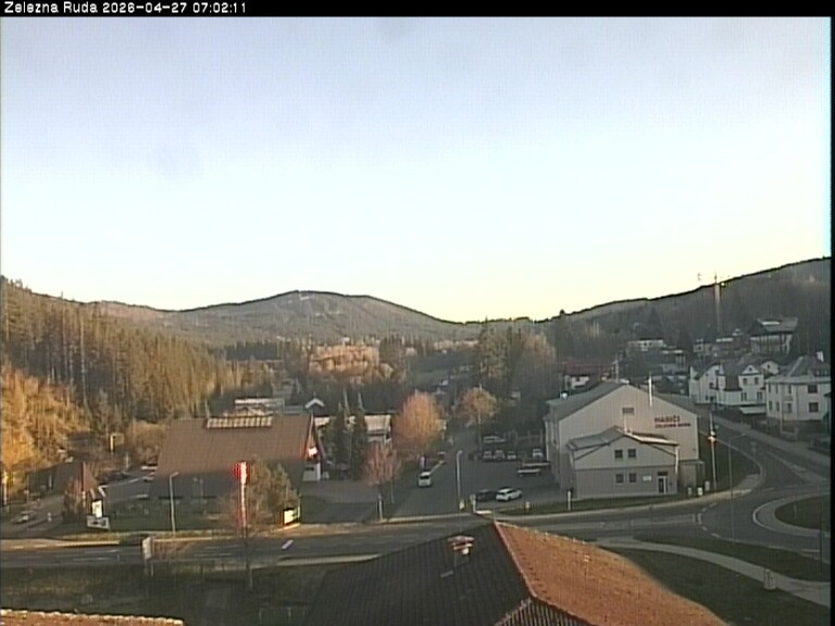 Archiv Foto Webcam Zelezna Ruda: Im Ort