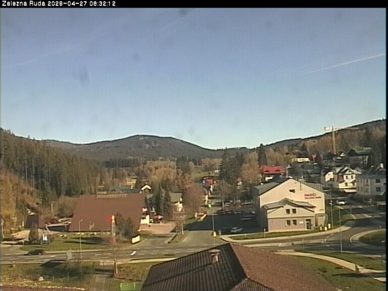 Archiv Foto Webcam Zelezna Ruda: Im Ort