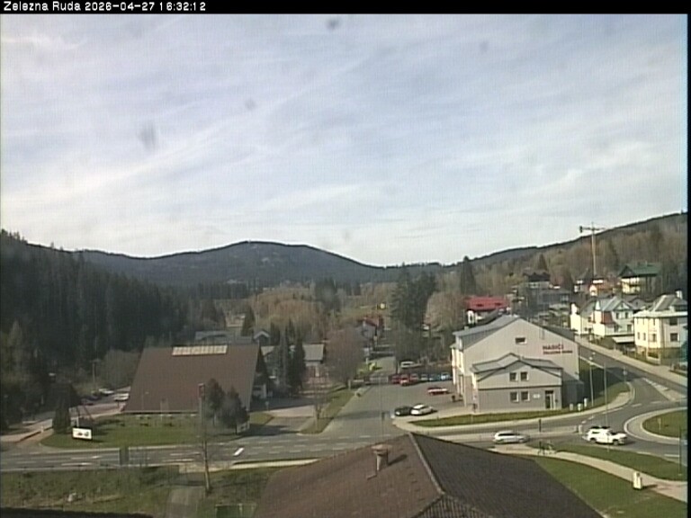 Archiv Foto Webcam Zelezna Ruda: Im Ort