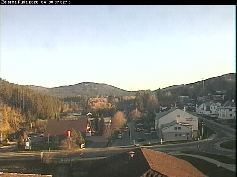 Archiv Foto Webcam Zelezna Ruda: Im Ort