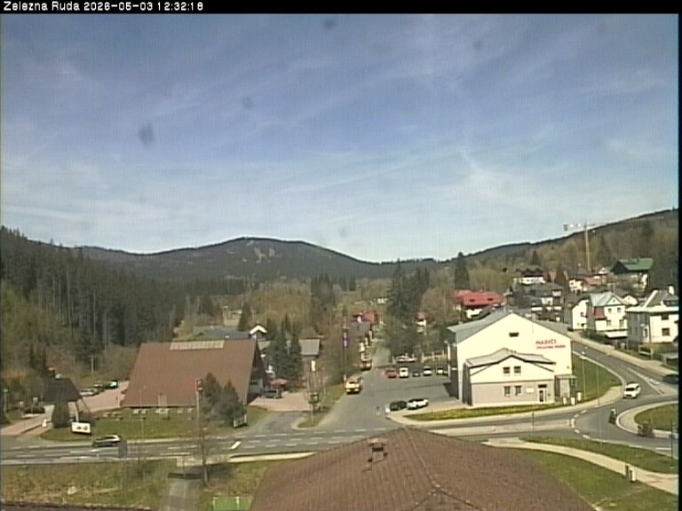 Archiv Foto Webcam Zelezna Ruda: Im Ort