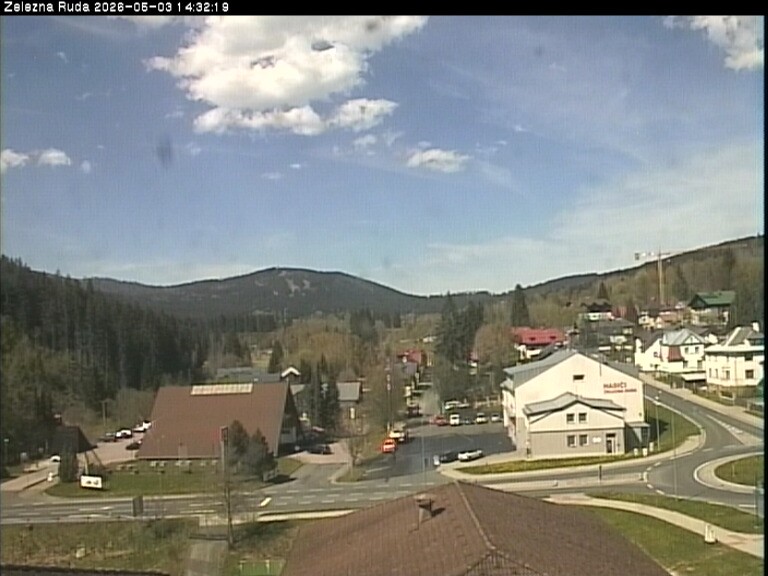 Archiv Foto Webcam Zelezna Ruda: Im Ort