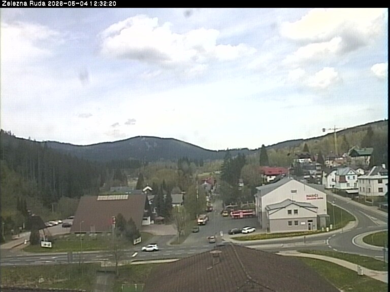 Archiv Foto Webcam Zelezna Ruda: Im Ort