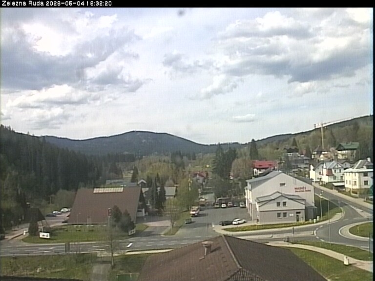 Archiv Foto Webcam Zelezna Ruda: Im Ort