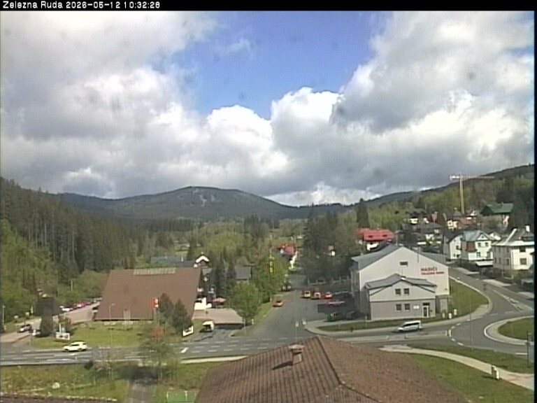 Archiv Foto Webcam Zelezna Ruda: Im Ort