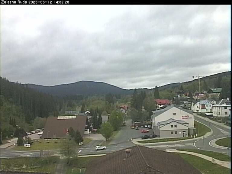 Archiv Foto Webcam Zelezna Ruda: Im Ort