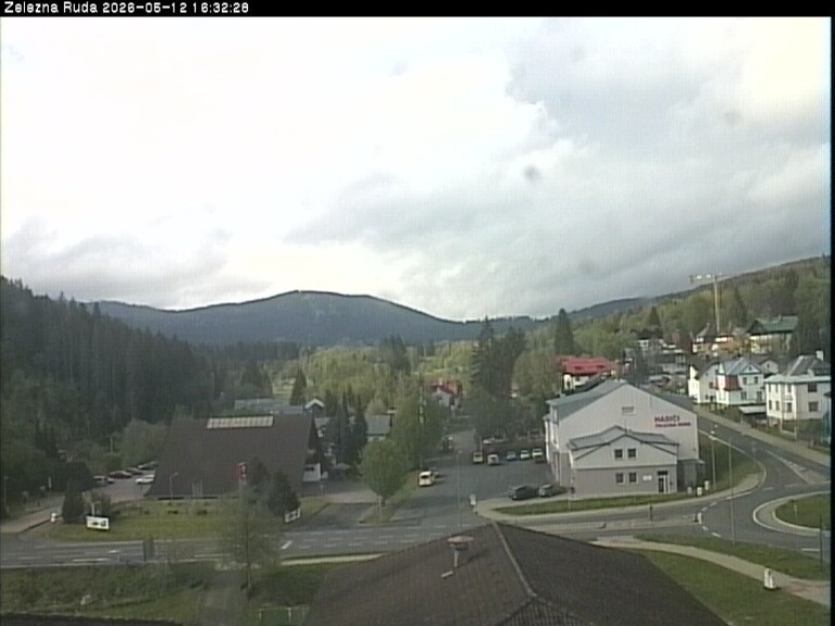 Archiv Foto Webcam Zelezna Ruda: Im Ort