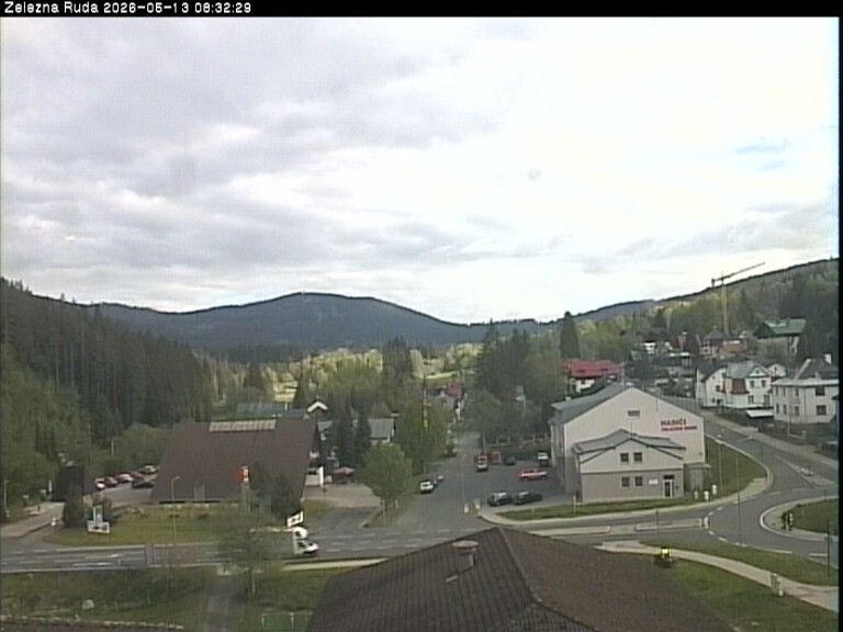 Archiv Foto Webcam Zelezna Ruda: Im Ort