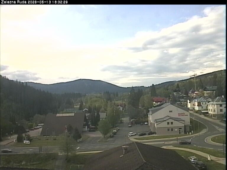 Archiv Foto Webcam Zelezna Ruda: Im Ort