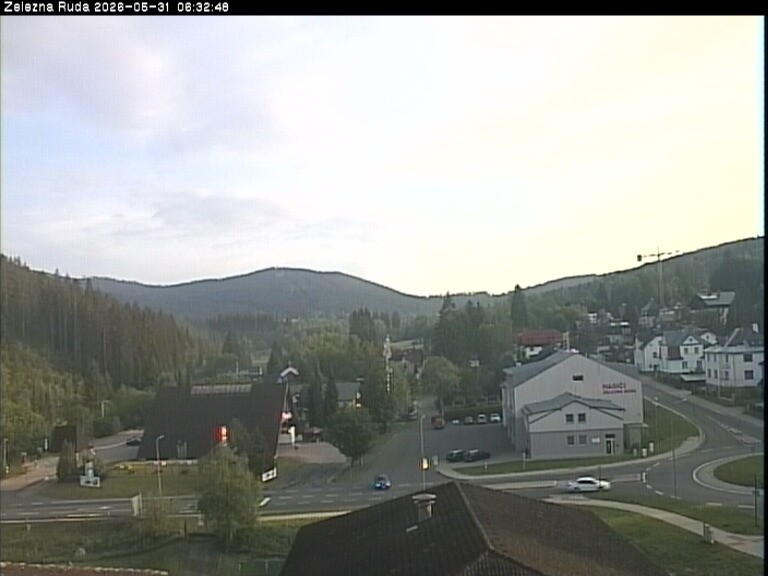 Archiv Foto Webcam Zelezna Ruda: Im Ort