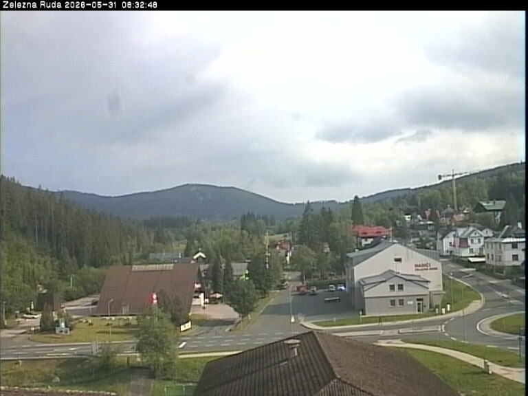 Archiv Foto Webcam Zelezna Ruda: Im Ort