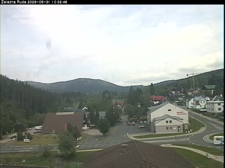 Archiv Foto Webcam Zelezna Ruda: Im Ort