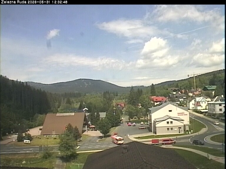 Archiv Foto Webcam Zelezna Ruda: Im Ort