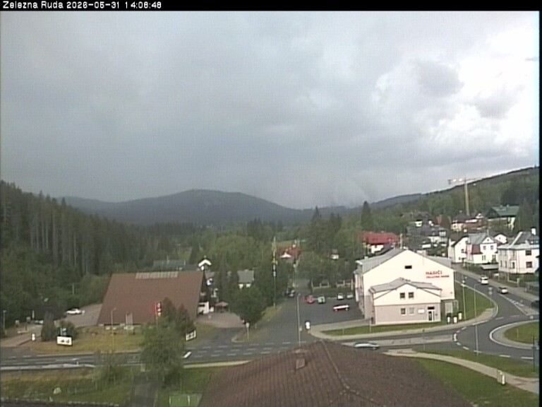 Archiv Foto Webcam Zelezna Ruda: Im Ort