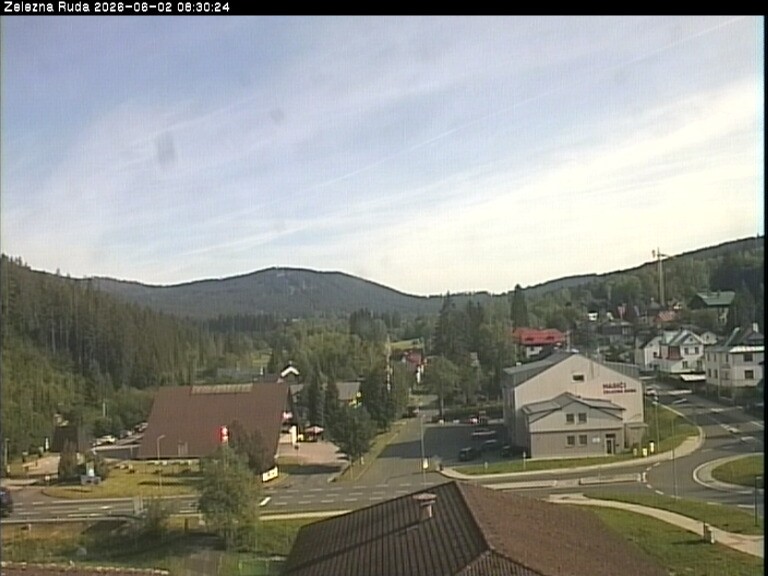 Archiv Foto Webcam Zelezna Ruda: Im Ort