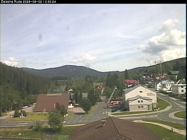 Archiv Foto Webcam Zelezna Ruda: Im Ort