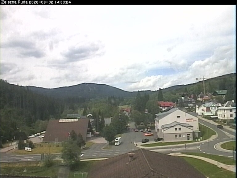 Archiv Foto Webcam Zelezna Ruda: Im Ort