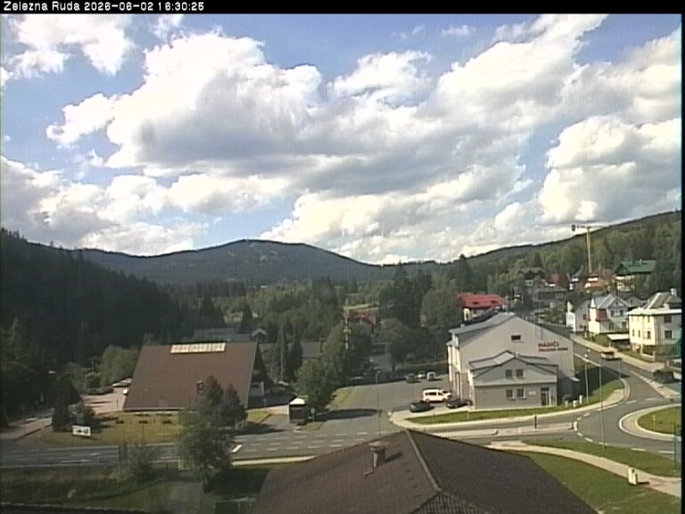 Archiv Foto Webcam Zelezna Ruda: Im Ort