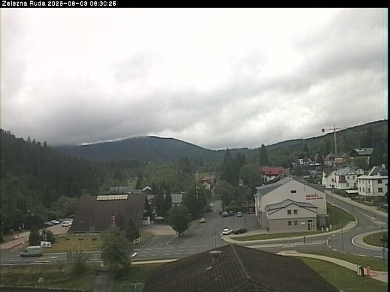 Archiv Foto Webcam Zelezna Ruda: Im Ort