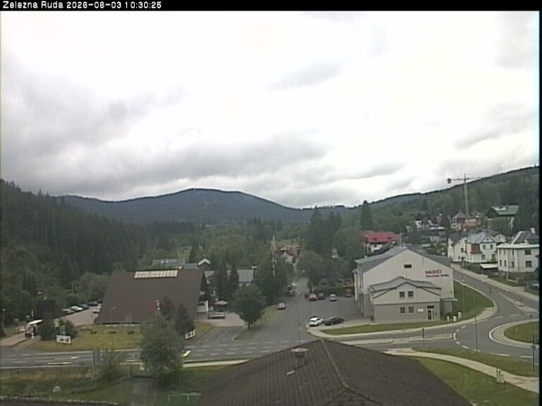 Archiv Foto Webcam Zelezna Ruda: Im Ort