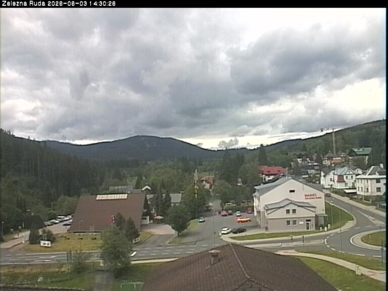 Archiv Foto Webcam Zelezna Ruda: Im Ort
