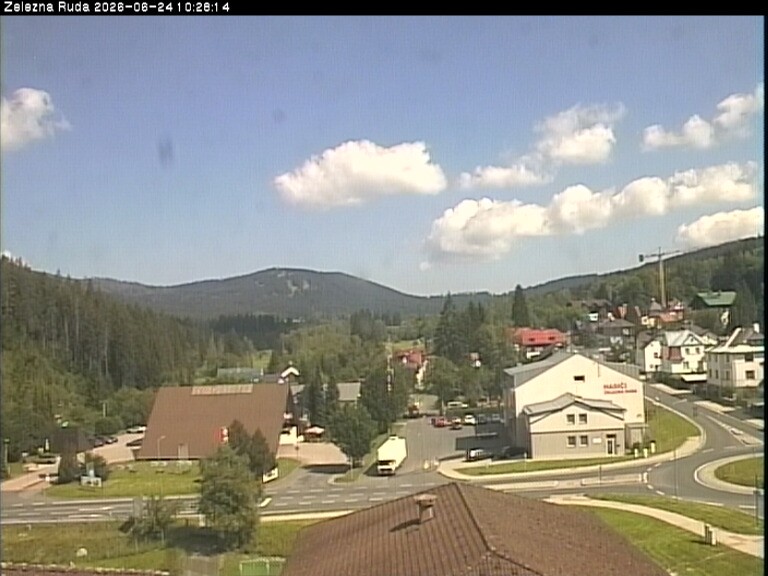 Archiv Foto Webcam Zelezna Ruda: Im Ort
