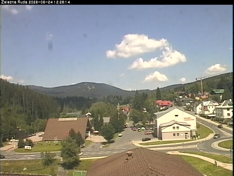 Archiv Foto Webcam Zelezna Ruda: Im Ort